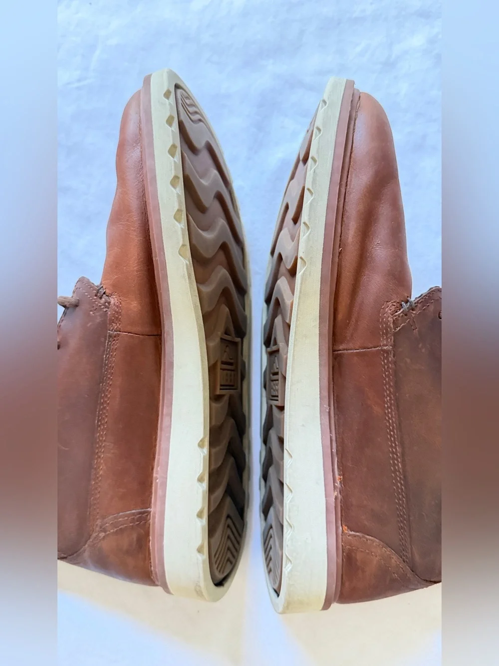 REEF Leather Chukka Boots Men US 10 Brown Portugal Cork Insole